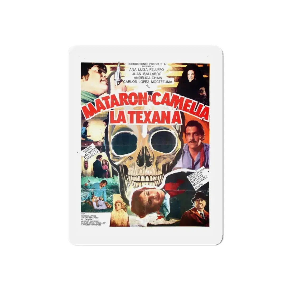 THE MURDER OF CAMELIA THE TEXANA 1978 Movie Poster - Refrigerator Magnet 4 Inch Die-Cut - The Sticker Space