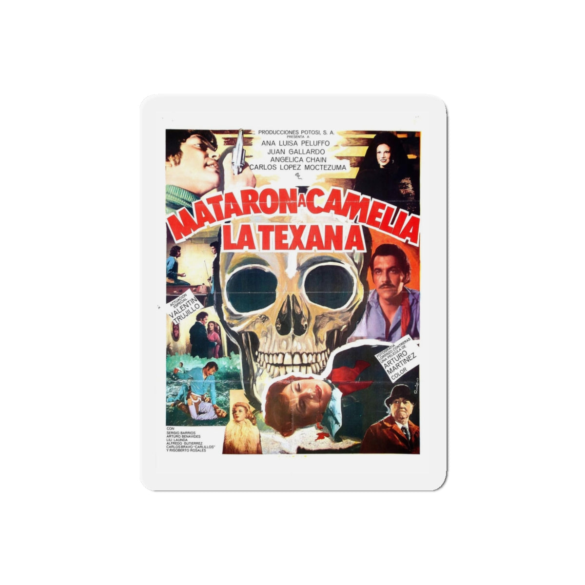 THE MURDER OF CAMELIA THE TEXANA 1978 Movie Poster - Refrigerator Magnet-5" x 5"-The Sticker Space