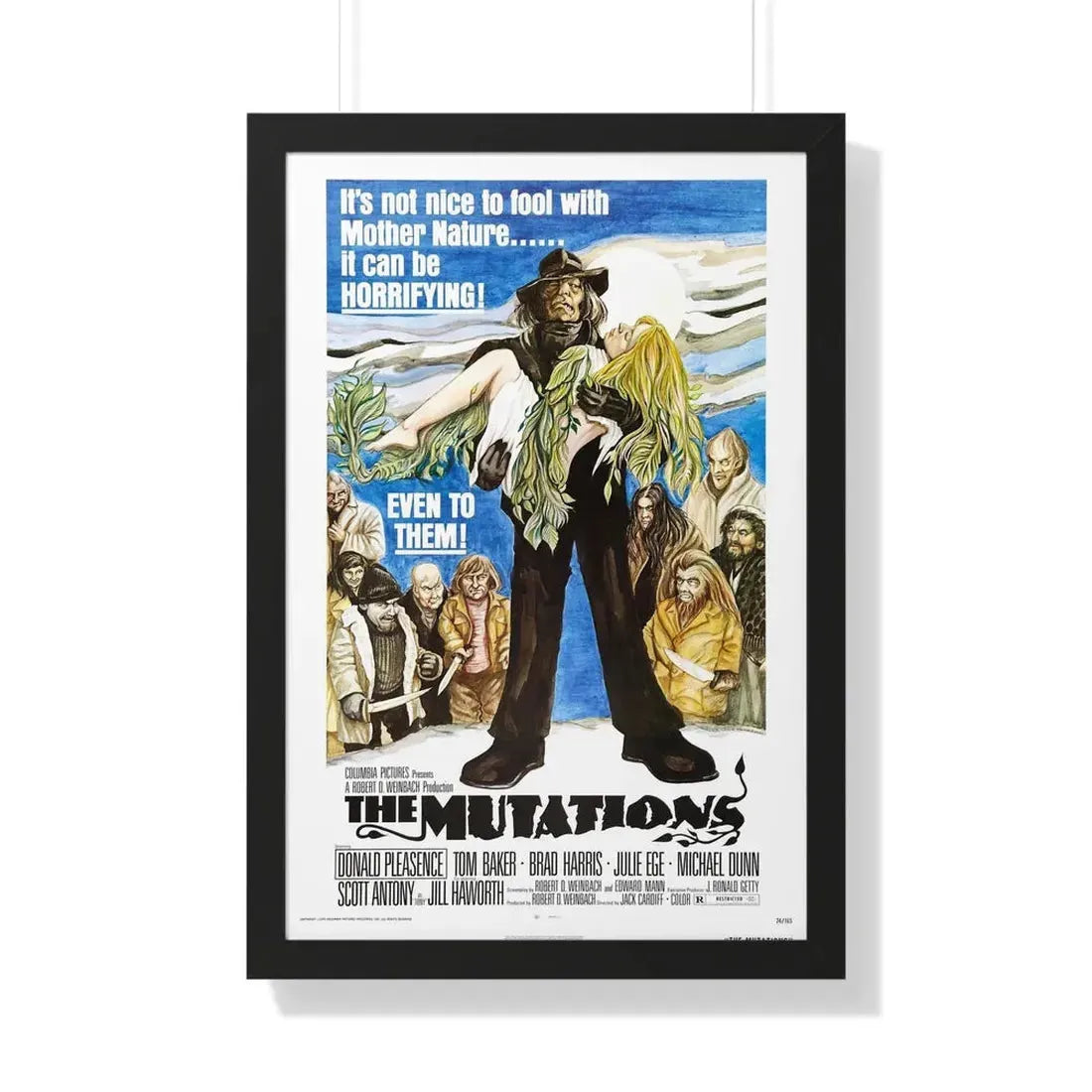 THE MUTATIONS 1974 - Framed Movie Poster 20" x 30" Black - The Sticker Space