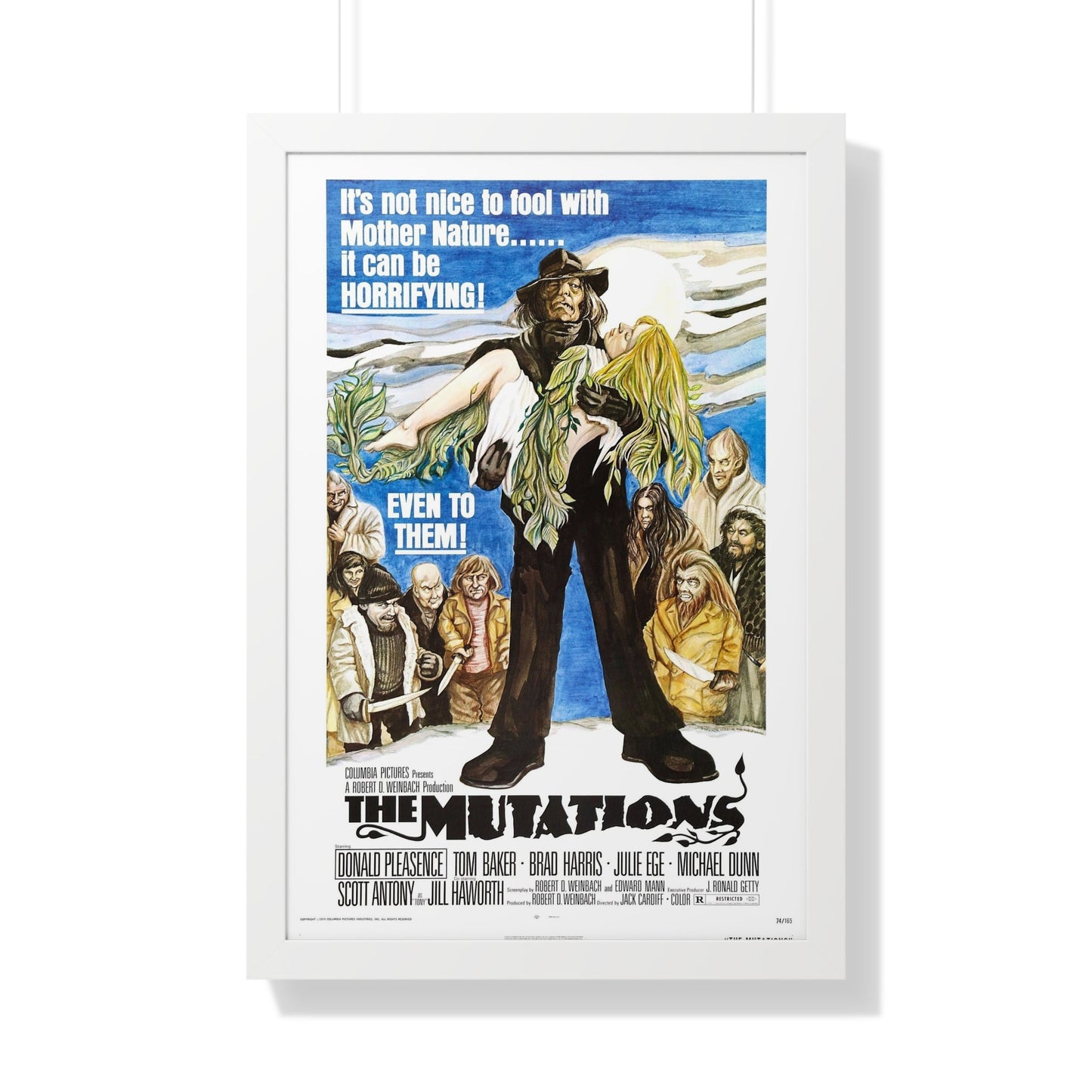 THE MUTATIONS 1974 - Framed Movie Poster-20" x 30"-The Sticker Space