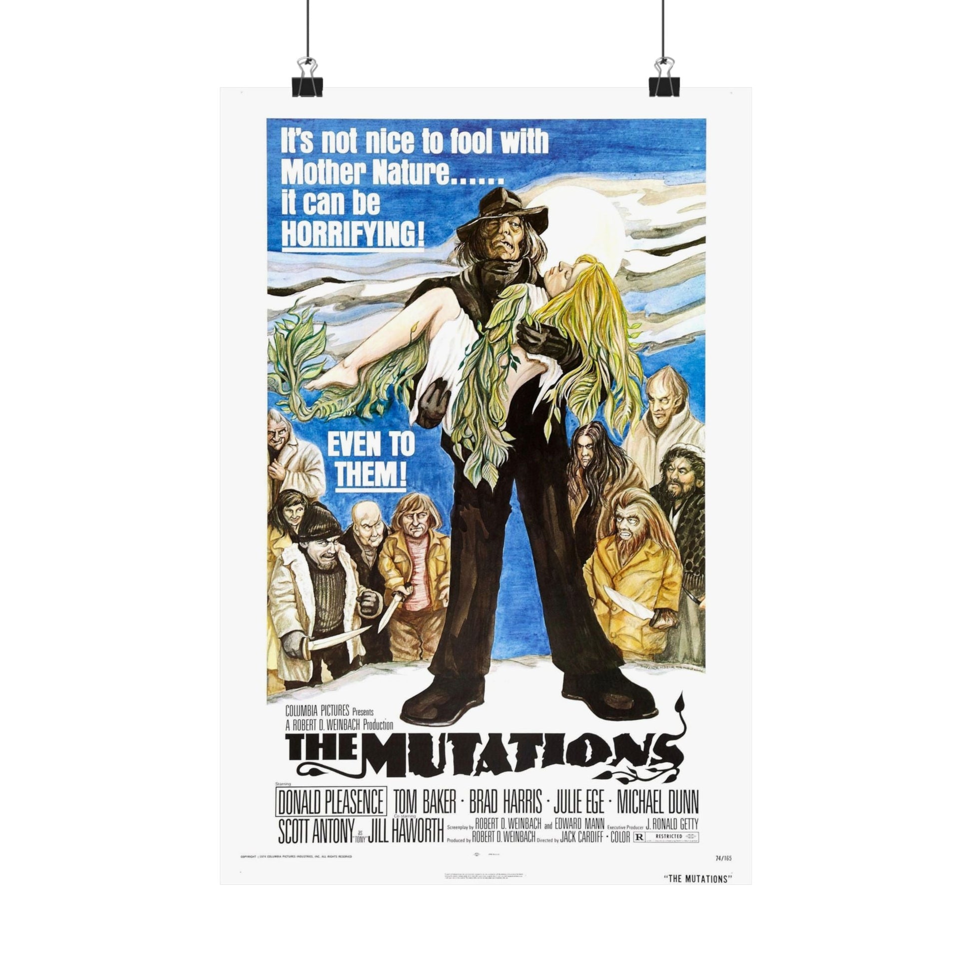 THE MUTATIONS 1974 - Paper Movie Poster-12″ x 18″-The Sticker Space