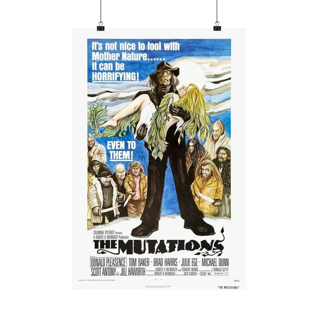 THE MUTATIONS 1974 - Paper Movie Poster 16″ x 24″ Matte - The Sticker Space