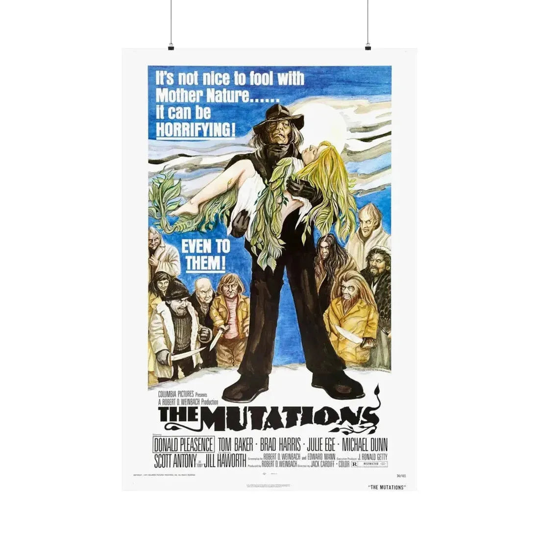 THE MUTATIONS 1974 - Paper Movie Poster 36" x 54" Matte - The Sticker Space