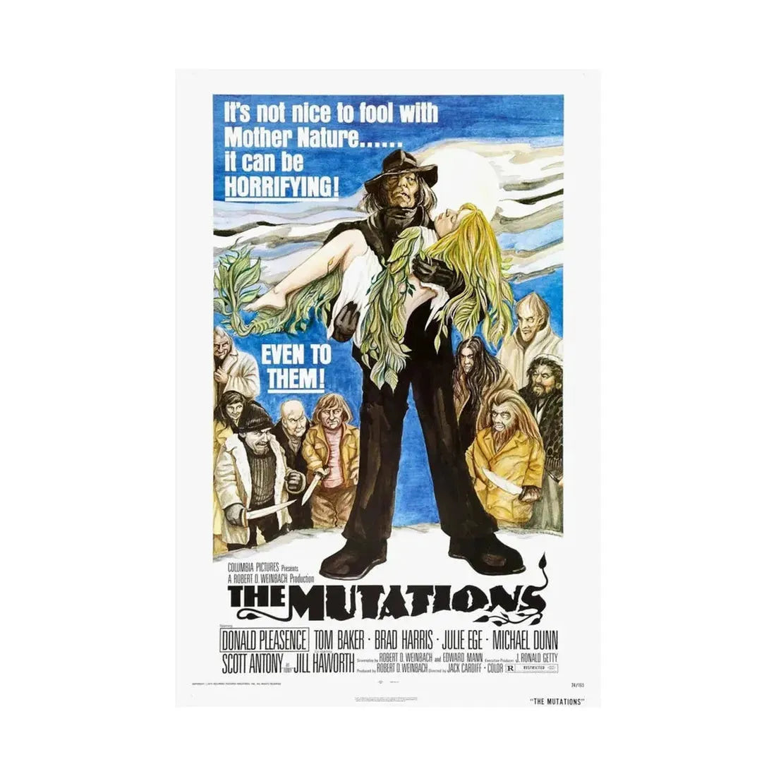 THE MUTATIONS 1974 - Paper Movie Poster - The Sticker Space