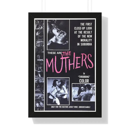 THE MUTHERS 1976 - Framed Movie Poster 16″ x 24″ Black - The Sticker Space