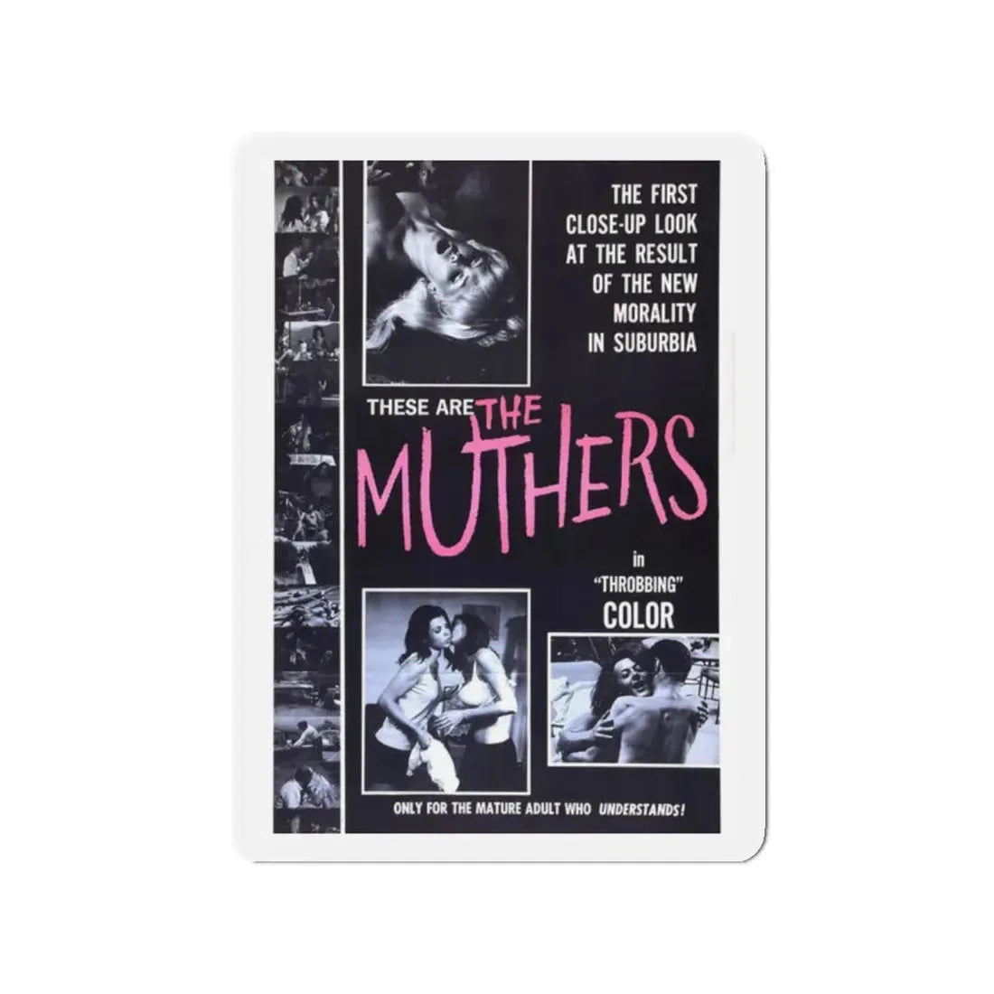THE MUTHERS 1976 Movie Poster - Refrigerator Magnet 2 Inch Die-Cut - The Sticker Space