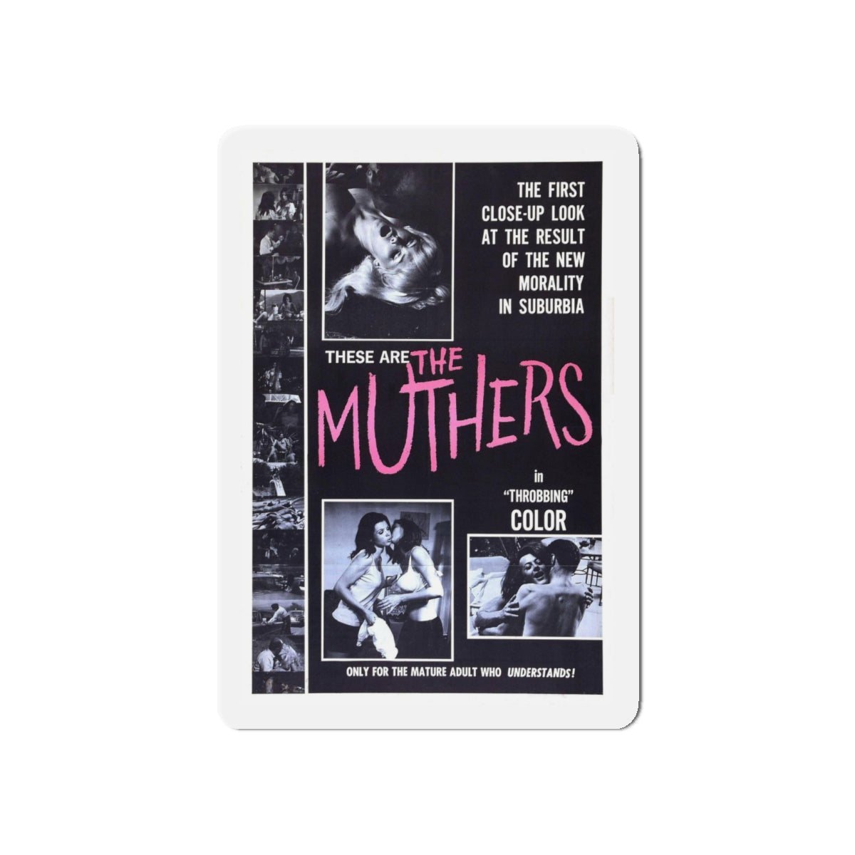 THE MUTHERS 1976 Movie Poster - Refrigerator Magnet-5" x 5"-The Sticker Space