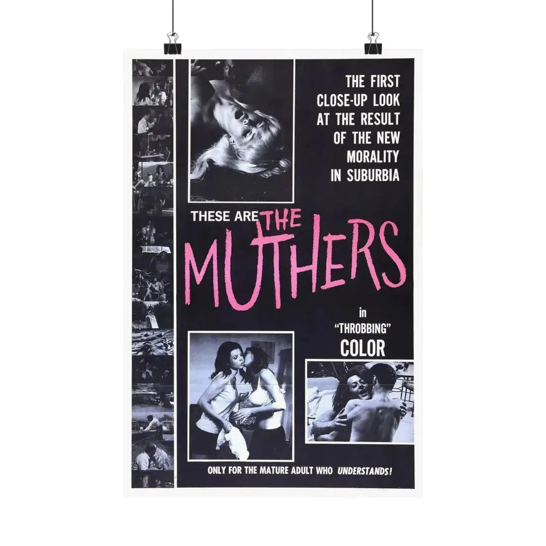 THE MUTHERS 1976 - Paper Movie Poster 12″ x 18″ Matte - The Sticker Space
