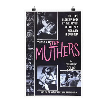 THE MUTHERS 1976 - Paper Movie Poster 12″ x 18″ Matte - The Sticker Space