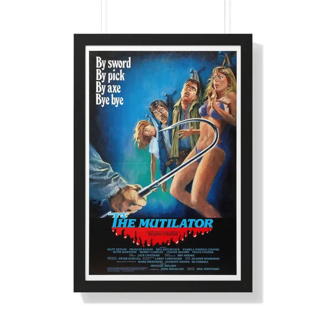 THE MUTILATOR 1984 - Framed Movie Poster 20" x 30" Black - The Sticker Space