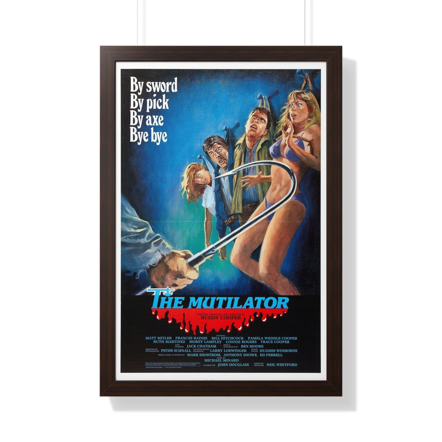 THE MUTILATOR 1984 - Framed Movie Poster-20" x 30"-The Sticker Space