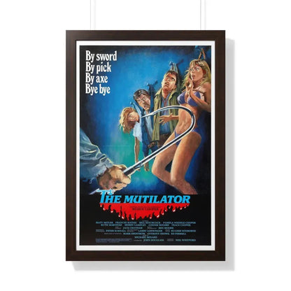 THE MUTILATOR 1984 - Framed Movie Poster 20" x 30" Walnut - The Sticker Space