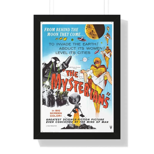 THE MYSTERIANS 1957 - Framed Movie Poster 16″ x 24″ Black - The Sticker Space