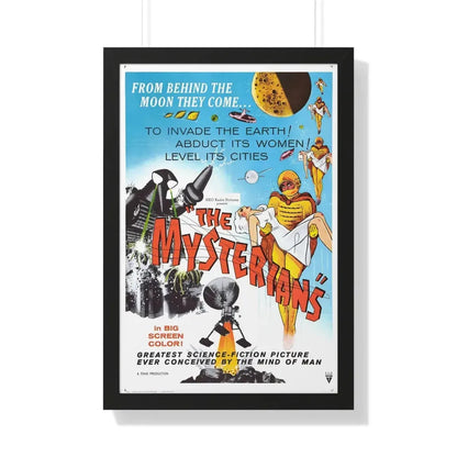 THE MYSTERIANS 1957 - Framed Movie Poster 20" x 30" Black - The Sticker Space