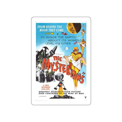 THE MYSTERIANS 1957 Movie Poster STICKER Vinyl Die-Cut Decal 4 Inch - The Sticker Space