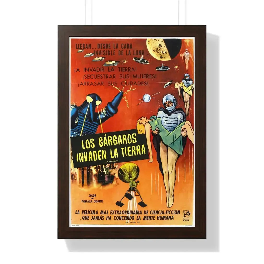 THE MYSTERIANS (2) 1957 - Framed Movie Poster 16″ x 24″ Walnut - The Sticker Space