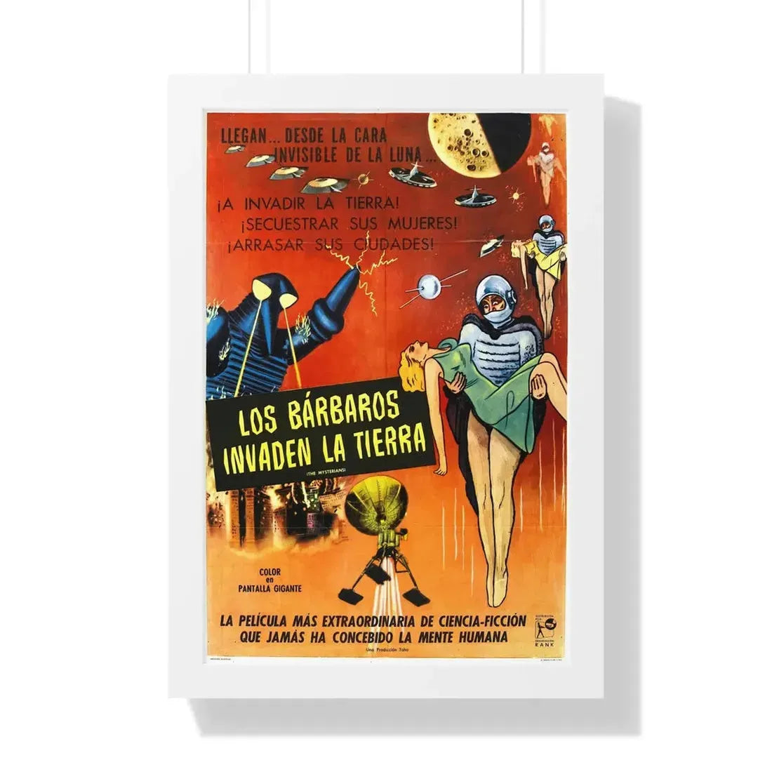 THE MYSTERIANS (2) 1957 - Framed Movie Poster 16″ x 24″ White - The Sticker Space