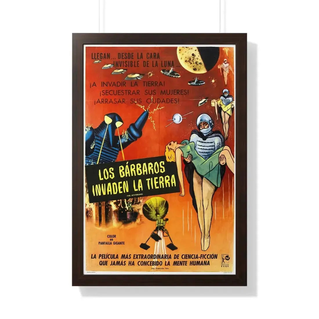 THE MYSTERIANS (2) 1957 - Framed Movie Poster 20" x 30" Walnut - The Sticker Space