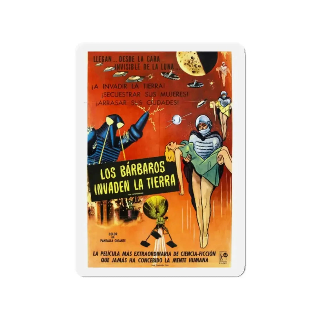 THE MYSTERIANS (2) 1957 Movie Poster - Refrigerator Magnet 2 Inch Die-Cut - The Sticker Space