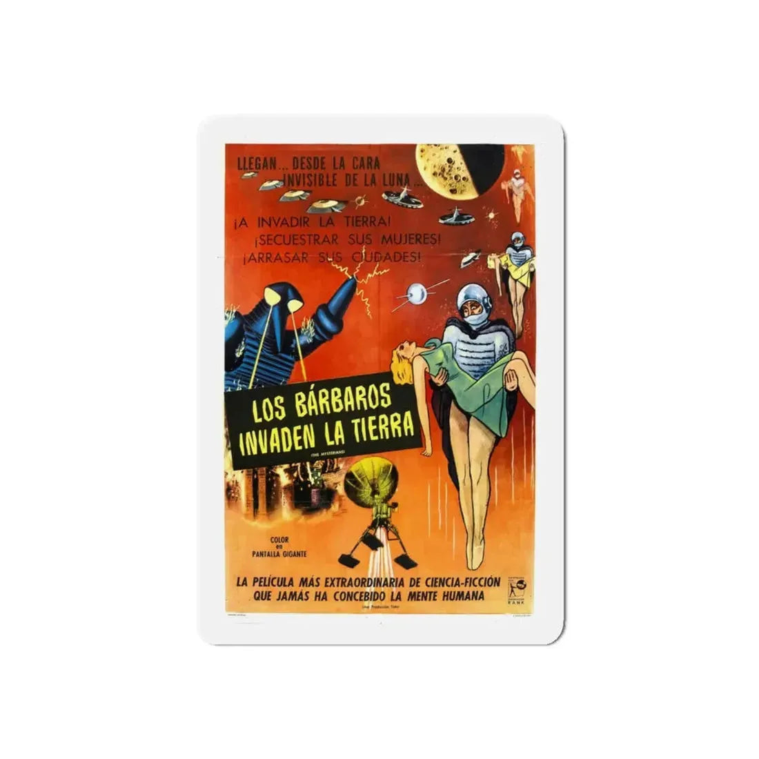 THE MYSTERIANS (2) 1957 Movie Poster - Refrigerator Magnet 6 Inch Die-Cut - The Sticker Space
