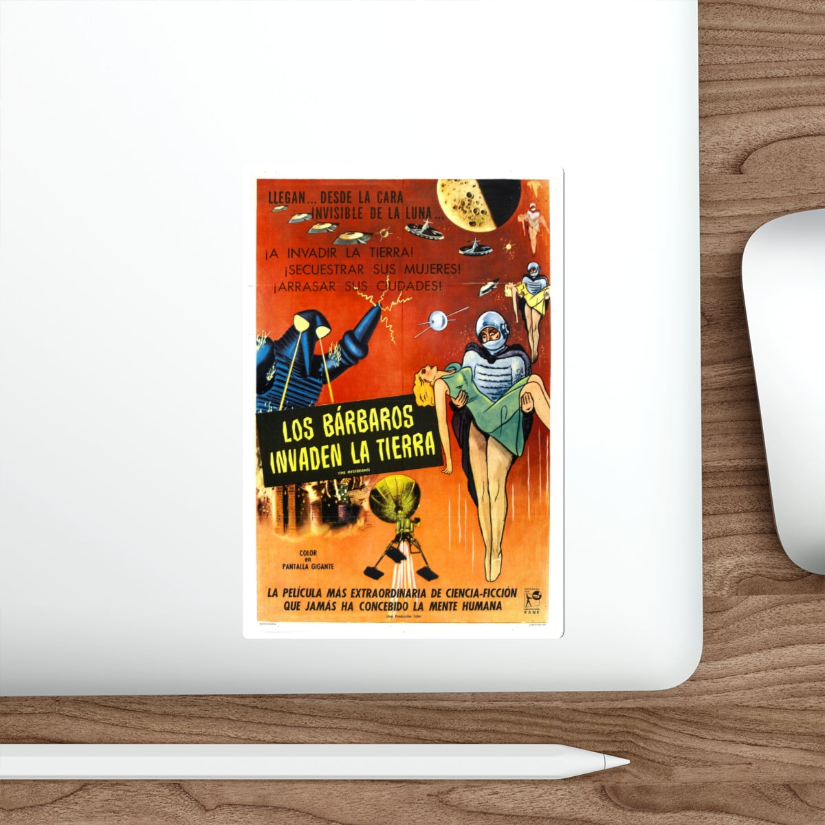 THE MYSTERIANS (2) 1957 Movie Poster STICKER Vinyl Die-Cut Decal-The Sticker Space