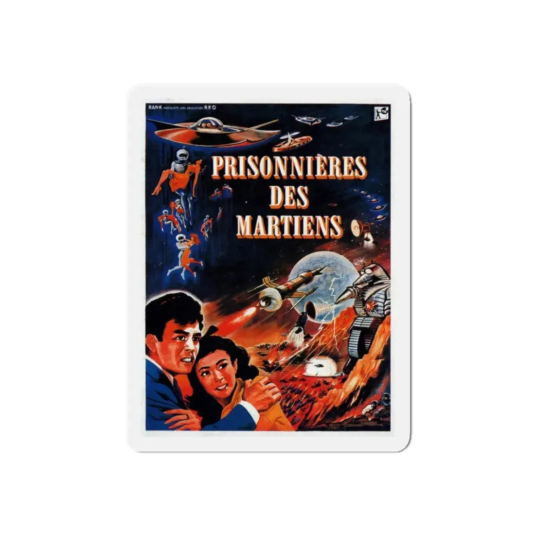 THE MYSTERIANS (FRENCH) 1957 Movie Poster - Refrigerator Magnet 4 Inch Die-Cut - The Sticker Space