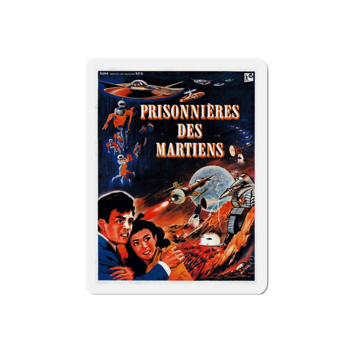 THE MYSTERIANS (FRENCH) 1957 Movie Poster - Refrigerator Magnet-6 Inch-The Sticker Space