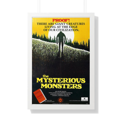 THE MYSTERIOUS MONSTERS 1975 - Framed Movie Poster-20" x 30"-The Sticker Space