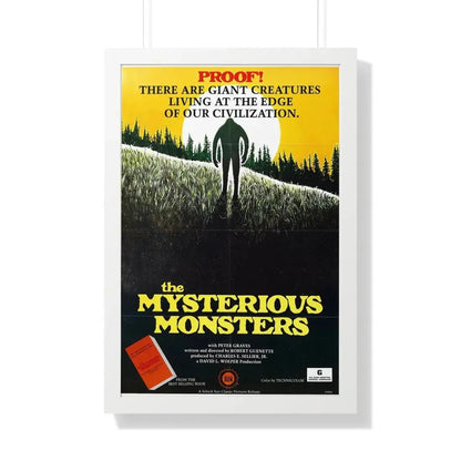 THE MYSTERIOUS MONSTERS 1975 - Framed Movie Poster 20" x 30" White - The Sticker Space
