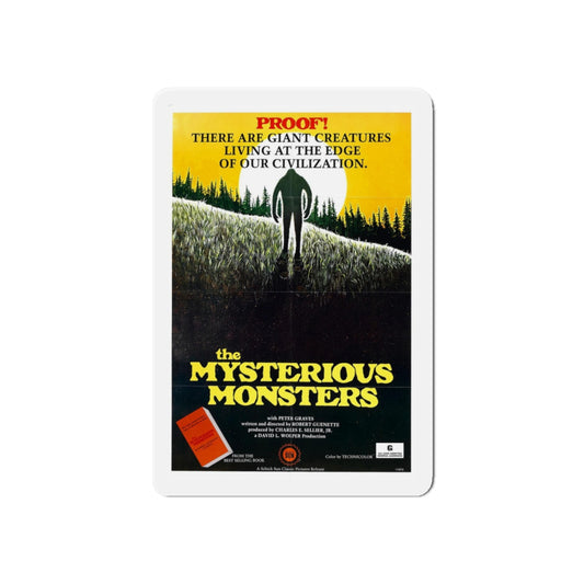 THE MYSTERIOUS MONSTERS 1975 Movie Poster - Refrigerator Magnet-6 × 6"-The Sticker Space