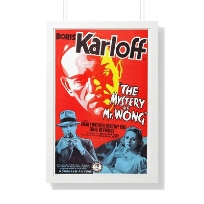 THE MYSTERY OF MR. WONG 1939 - Framed Movie Poster 20" x 30" White - The Sticker Space