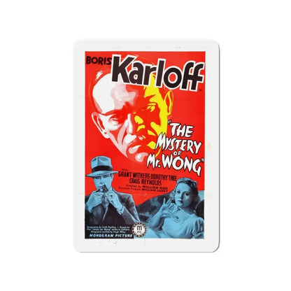 THE MYSTERY OF MR. WONG 1939 Movie Poster - Refrigerator Magnet 3 Inch Die-Cut - The Sticker Space