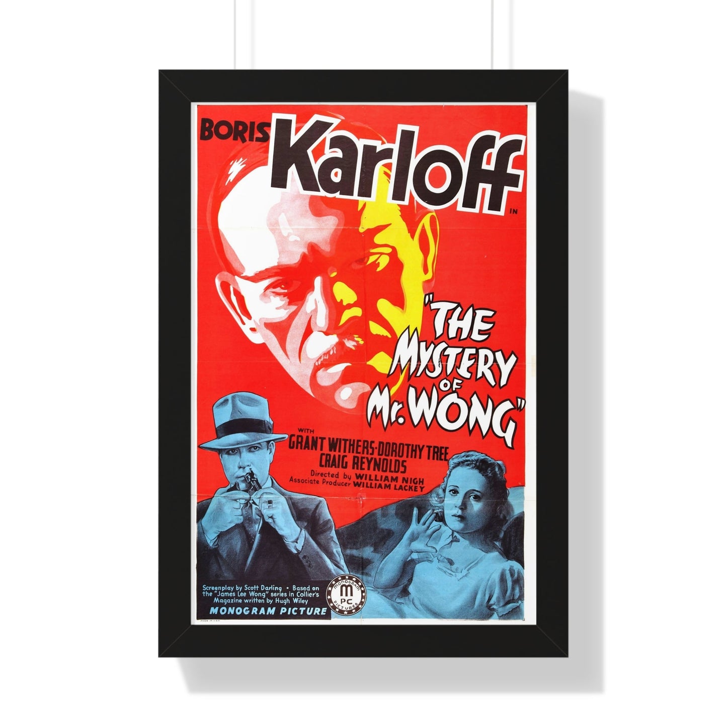 THE MYSTERY OF MR. WONG 1939 - Framed Movie Poster-16″ x 24″-The Sticker Space