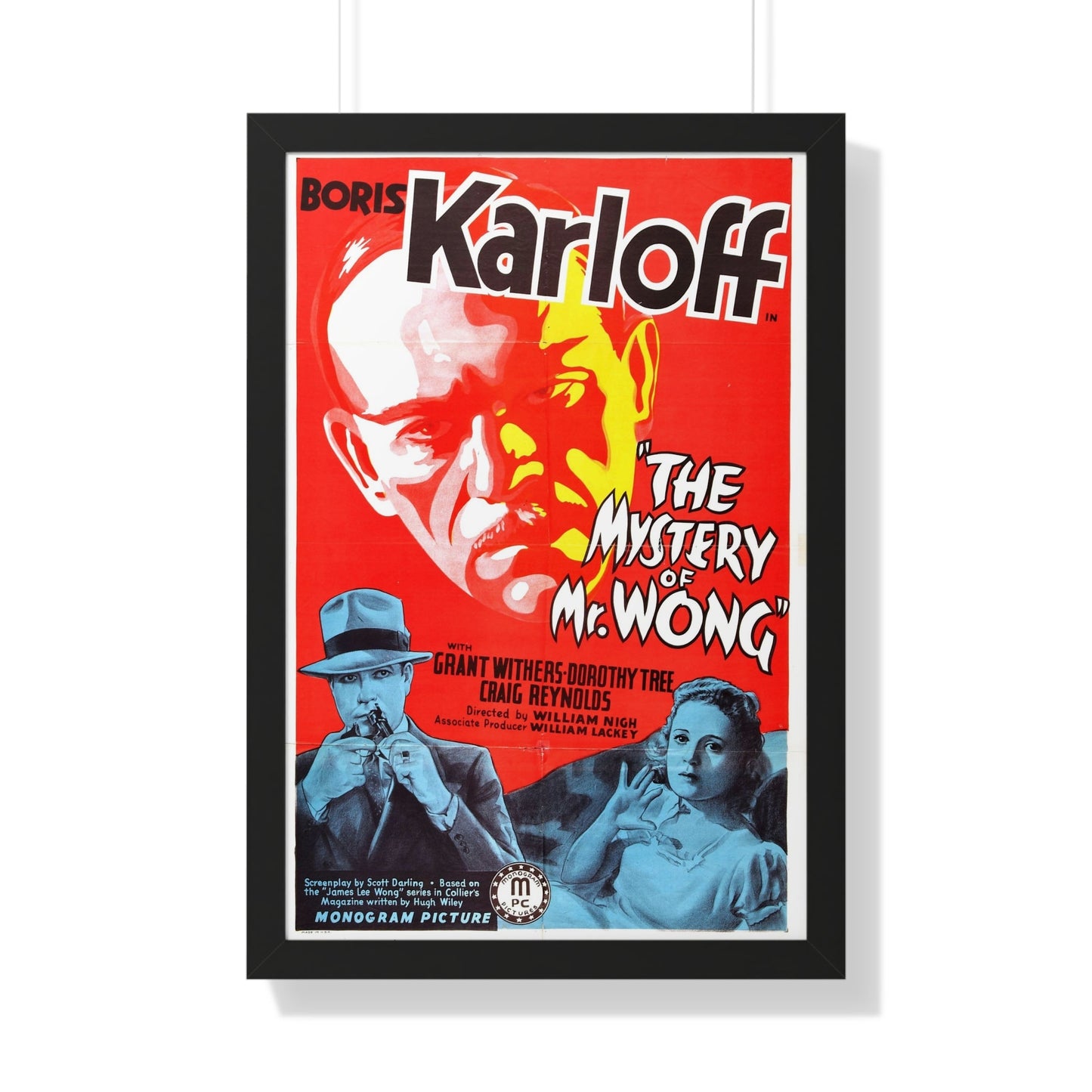 THE MYSTERY OF MR. WONG 1939 - Framed Movie Poster-20" x 30"-The Sticker Space