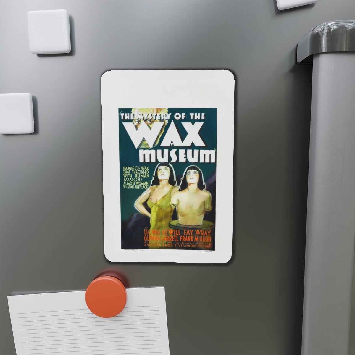 THE MYSTERY OF THE WAX MUSEUM 1933 Movie Poster - Refrigerator Magnet-The Sticker Space