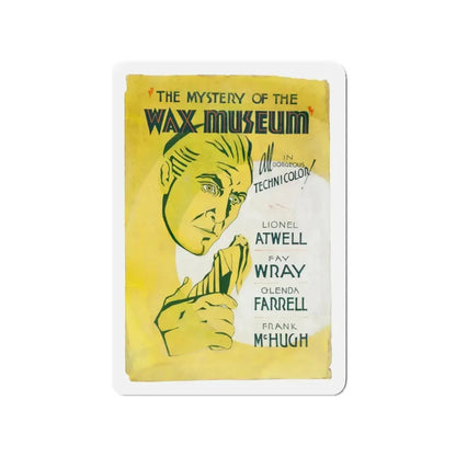 THE MYSTERY OF THE WAX MUSEUM (2) 1933 Movie Poster - Refrigerator Magnet 3 Inch Die-Cut - The Sticker Space