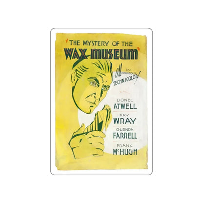 THE MYSTERY OF THE WAX MUSEUM (2) 1933 Movie Poster STICKER Vinyl Die-Cut Decal 3 Inch - The Sticker Space