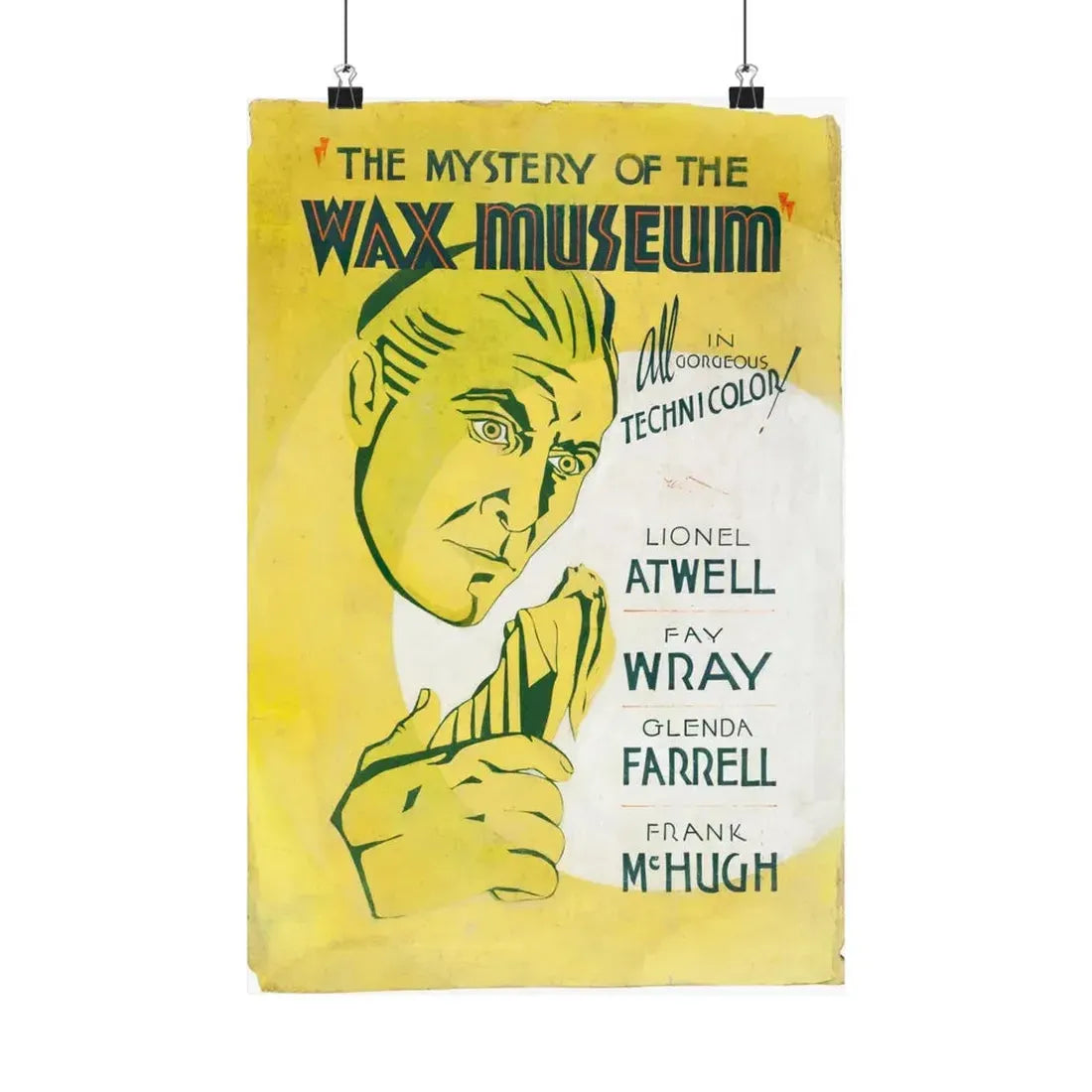 THE MYSTERY OF THE WAX MUSEUM (2) 1933 - Paper Movie Poster 12″ x 18″ Matte - The Sticker Space