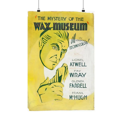 THE MYSTERY OF THE WAX MUSEUM (2) 1933 - Paper Movie Poster 16″ x 24″ Matte - The Sticker Space