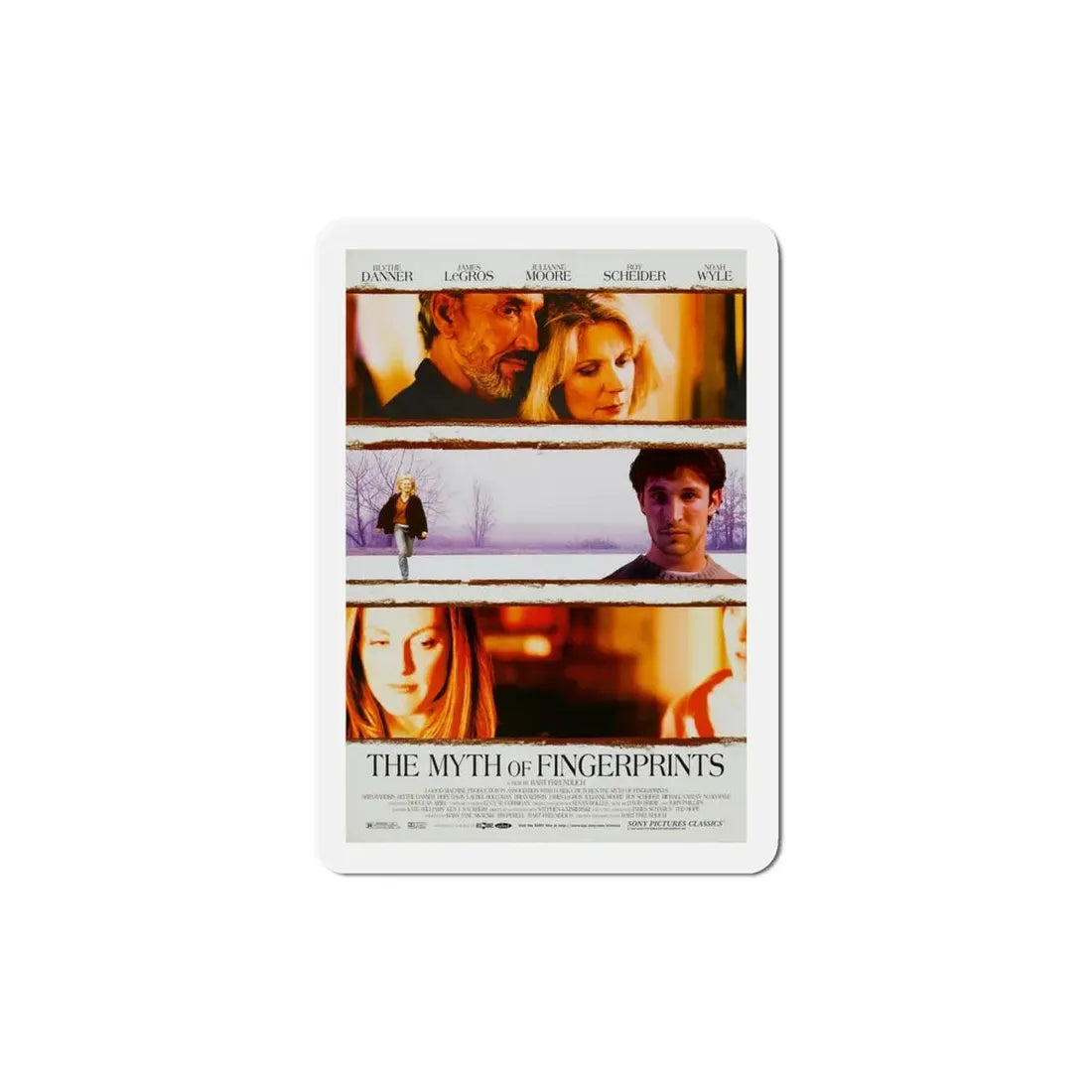The Myth Of Fingerprints 1997 Movie Poster Refrigerator Magnet 6 Inch - The Sticker Space