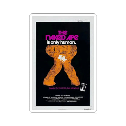 THE NAKED APE 1973 Movie Poster - STICKER Vinyl Kiss-Cut Decal 2 Inch White - The Sticker Space