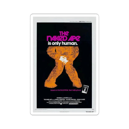 THE NAKED APE 1973 Movie Poster - STICKER Vinyl Kiss-Cut Decal 4 Inch White - The Sticker Space