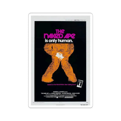 THE NAKED APE 1973 Movie Poster - STICKER Vinyl Kiss-Cut Decal 6 Inch White - The Sticker Space