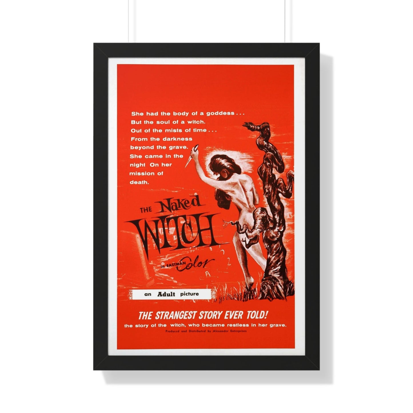 THE NAKED WITCH 1961 - Framed Movie Poster-20" x 30"-The Sticker Space