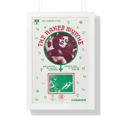 THE NAKED WYTCHE (THE EROTIC ADVENTURES OF HANSEL AND GRETEL) 1970 - Framed Movie Poster 16″ x 24″ White - The Sticker Space