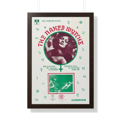 THE NAKED WYTCHE (THE EROTIC ADVENTURES OF HANSEL AND GRETEL) 1970 - Framed Movie Poster 20" x 30" Walnut - The Sticker Space