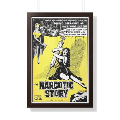 THE NARCOTICS STORY 1958 - Framed Movie Poster-20" x 30"-The Sticker Space