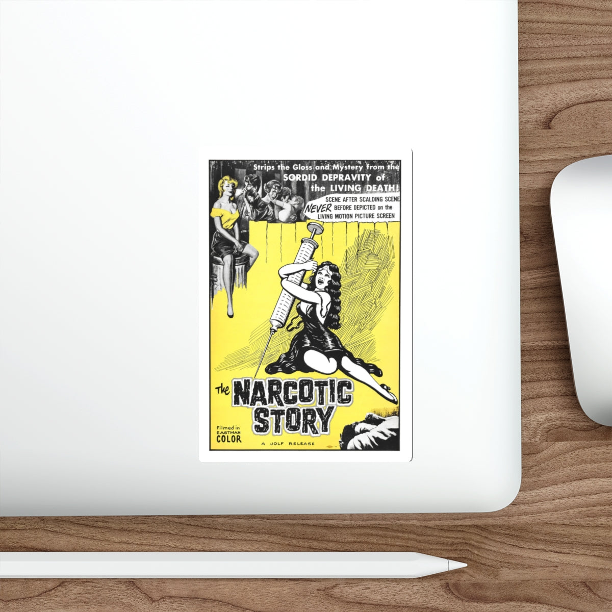 THE NARCOTICS STORY 1958 Movie Poster STICKER Vinyl Die-Cut Decal-The Sticker Space