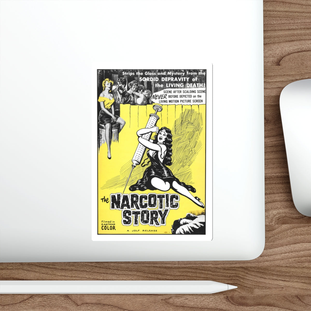 THE NARCOTICS STORY 1958 Movie Poster STICKER Vinyl Die-Cut Decal-The Sticker Space