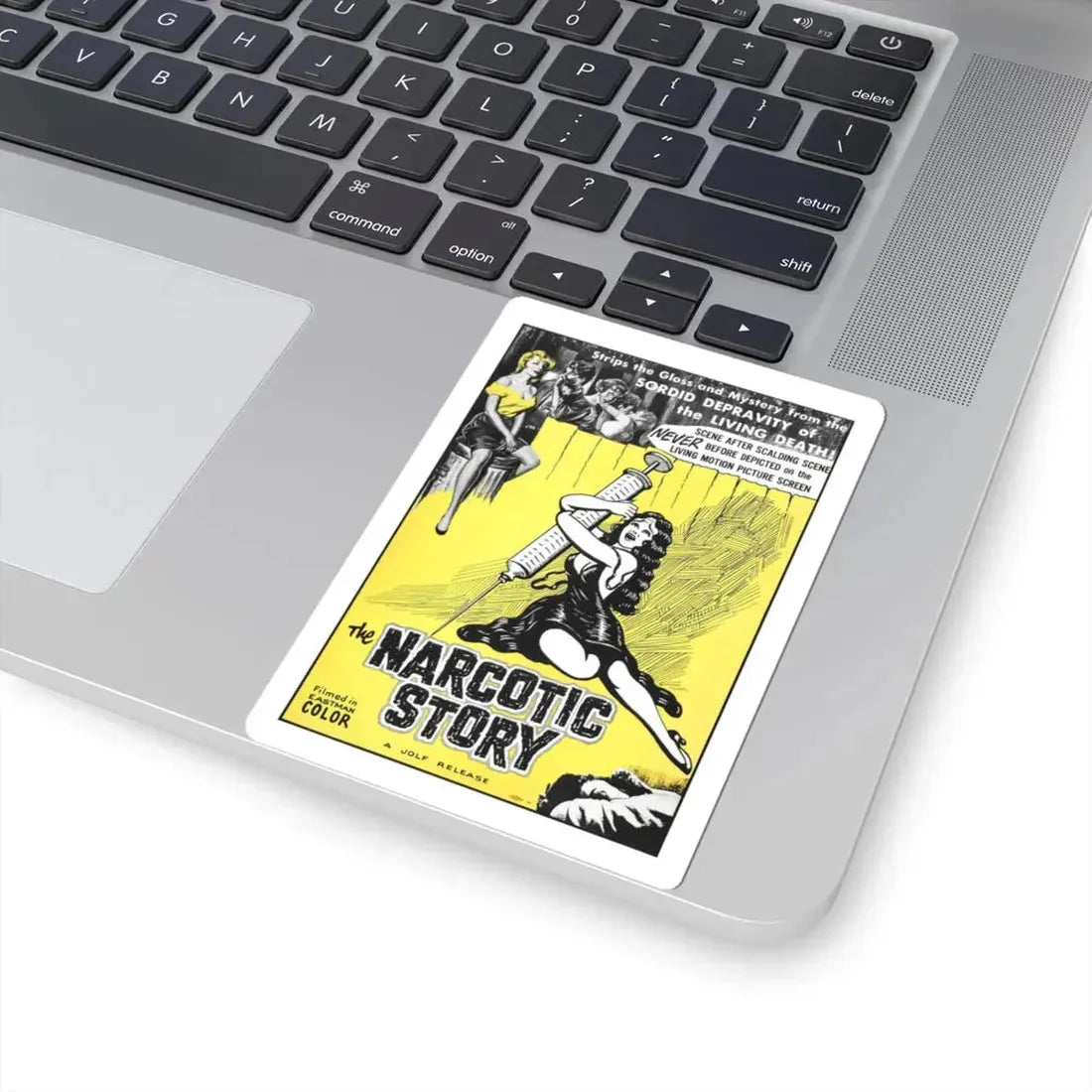 THE NARCOTICS STORY 1958 Movie Poster - STICKER Vinyl Kiss-Cut Decal - The Sticker Space